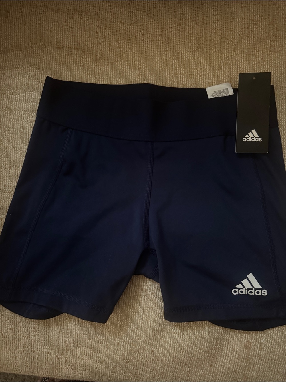 adidas Women's Dark Navy Athletic Bike Shorts